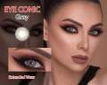 Grey 3 Tone Color Eye Contact Lenses with free Kit Multi Color. 