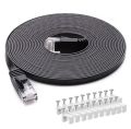 Cat6 Ethernet Cable Flat RJ45 Computer Internet LAN Network Ethernet Patch Cable Cord Ethernet Cable Cat 6. 