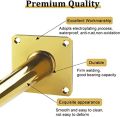 [1Pcs] Brass Sofa Leg, 4 and 6 Inches, Metal Legs for Furniture, Oblique Tapered Couch Legs Replacement for Bed Dresser Sofa Chair Cabinet Ottoman TV Stand Cupboard, Support. 