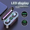 Tws Wireless Bluetooth Headset F9-34 Fingerprint Touch Display In-Ear F9 Marca Dragon Bluetooth Headset. 