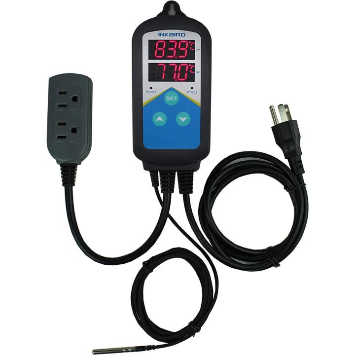 Inkbird Temperature Controller ITC-306T Digital Thermostat Smart Day Night Cycle Dual Heating Outlet