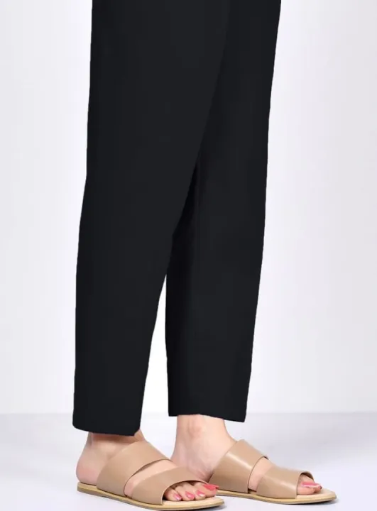 Black%20Plain%20Straight%20Trouser,Pants,Capri%20For%20Girls/Ladies%20imported%20Fabric%20-%20Image%205
