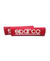 Sparco Seat Belt Covers - Red. 