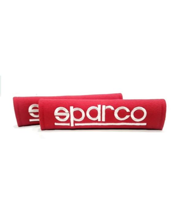 Sparco Seat Belt Covers - Red