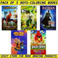 Coloring Books for Kids (Boys) Pictures Coloring Books for Kids Best Color Activity Book – Coloring Book - Pack of 5 (16 Pictures). 