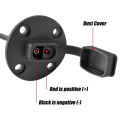SAE Connector,Solar Weatherproof SAE Socket Sidewall Port, SAE Cable Quick Connect Panel Mount Universal Flush-Mountable Connector for Solar Generator power source Charger (1 Pack). 