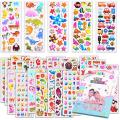 Pack of 6 Mini Puffy Stickers Sheets for Kids. 