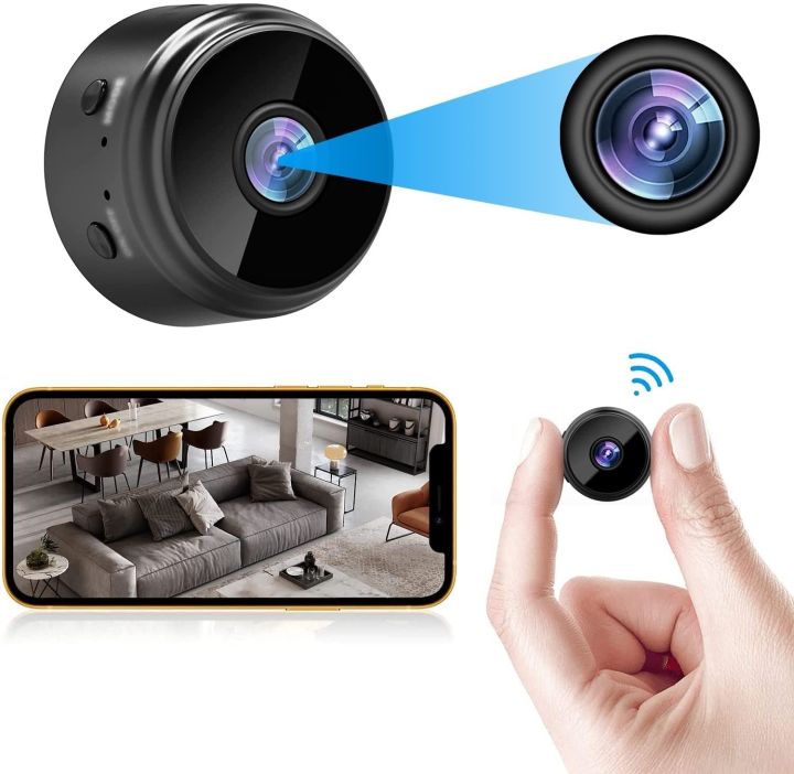"Enhanced%20Security%20Anywhere:%20A9%20Mini%20Wireless%20Camera%20-%201080P%20HD,%20Night%20Vision,%20Rechargeable%20-%20Stay%20Vigilant%20with%20Hdsf%20App!"%20-%20Image%203