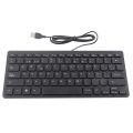 Wired Mini Portable Spanish Keyboard USB Interface for Desktop Computer Ultra Thin 78 Keys. 