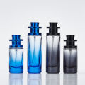 Gradient Glass Perfume Bottles Cylindrical Pressure Spray Bottle Screw Cosmetics Packing Oil Emulsion Bottles. 
