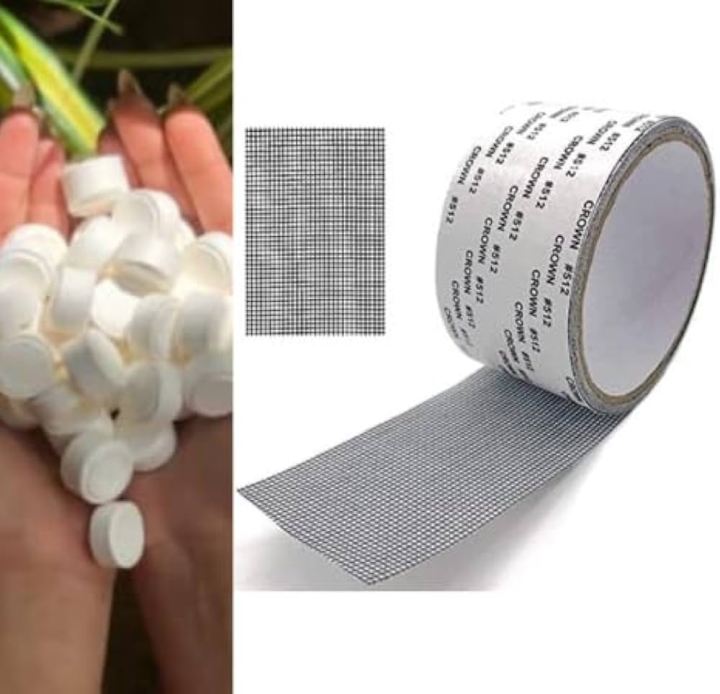 Z.M  Self-adhesive Window Screen Mosquito Net Repair Tape Covering Wire Mesh Tape Seal for Window Door Tears Holes Patch Repair 3 Ratings