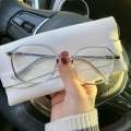 Transparent Lightweight Anti Glare UV Eyeglasses For Men and Women White Glasses for Boys and Girls. 