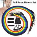 11Pcs/Set Latex Resistance Bands Pull Rope Sport Set Expander Yoga Exercise Fitness Rubber Tubes Band Stretch Training,11 PCS Resistance Band Set Yoga Pilates Abs Exercise Fitness Tube Workout Bands. 