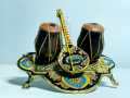Handmade Brass Sangeet Set - Classical Music Lover's Decorative Piece | Brass Décor | Handicraft Decoration | Brass Decoration Pieces. 