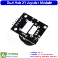 Dual-Axis XY Joystick Module Controller for Arduino, Robotics, Gaming Projects, PS2 Style with Push Button, Smooth Control & High Accuracy Sensor by Electrica. 