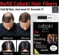 Refill Caboki Hair Building Fibers 25 Grams All Colors Available Caboki Dark Brown, Refill Bag Caboki Black, Refill Caboki Medium Brown, Refill Caboki Light Brown Caboki Hair Building Fibers, Fill In Fine or Thinning Hair Instantly Thicker Men & Women. 