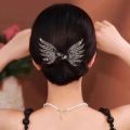 Shiny Rhinestone Wings Updo Scrunchies - Curler Hair Tools - Hair Accessories - Ponytail High Headwear - Elegant - Chinese Style - Twister Crystal Wings Ropes Bands. 