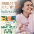 Organic Pure Monk Fruit Sweetener, No Erythritol 4oz, 100% Monk Fruit Extract Organic Powder for Keto and Paleo Diet, No Aftertaste, Zero Calories, Zero Carbs, Pure Monk Fruit Powder, 365 Servings. 