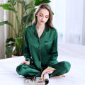 SILK - Trendy Night Dress For Girls - Sleeping Suit For Womens & Girls Complete Night Suit Shirt and Trouser Sleepwear Night Dress. 