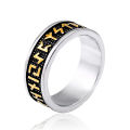 Wholesale Ring Jewelry Amulet Rune Words Odin 's Symbol Stainless Steel Viking Runes Ring. 