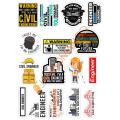10 Pcs Civil Engineering Stickers Pack For Laptop,Desk, Notebook and Mobile covers DIY Stickers - JangoMango Store. 