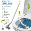 Silicone Golf Long Handled Toilet Brush Silicone Bristles Cleaner Quick WC / Commode Toilet Drying Bathroom Accessories / Golf Type Toilet Bowl Brush Wall Mounted With Non-slip Handle / Long-Handled Toilet Brush Soft Rubber Golf Head Shape Cleaning Tools. 