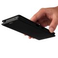 For Sony Xperia 1 III Carbon Fiber Texture Horizontal Flip TPU + PC + PU Leather Case with Card Slot. 