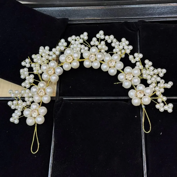 1Pc%20Pearl%20Headband%20Bridal%20Hair%20Accessories%20Elegant%20Crystal%20Headdress%20Women%20Artificial%20Pearl%20Wedding%20Party%20Photoshoot%20Graduation%20-%20Image%205
