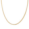 KISSWIFE Wholesale High Quality Hip Hop 1.5mm 2mm 2.4mm 3mm 316L Gold Plated Stainless Steel Box Chain Necklace Men Women 45cm. 