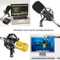 BM800 Condenser Microphone With V8S Sound Card & Complete Equipment | Condenser Microphone Full Kit for Studio Recording, Broadcasting Live streaming & Microphone for YouTube & Gaming. 