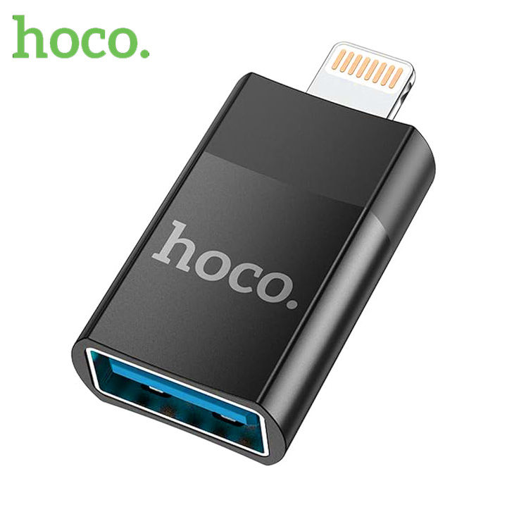 HOCO USB to Lightning Adapter, USB Female to iPhone Male OTG Adapter