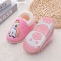 Winter Unicorn Slippers Kids Girl Flip Flop Baby Boys Slides Cotton Indoor Shoes Warm Fluffy Children Home Shoes. 
