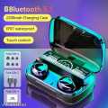 M10 Air buds Wireless Bluetooth EarBuds Stereo Earphones with Power bank Bluetooth Ear phone Ear Buds Airpots Premium Quality For All Smart Phones. 