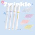 emmy 4 Pcs Magic Glitter Highlighter Bright Sparkling Color Drawing Painting Watercolor Marker Pen Student Stationery. 