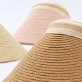 【HOT】 Summer Woman Sun Hats Female Outdoor Visor Caps Hand Made Straw Cap Casual Shade Hat Empty Top Hat Fishing Vacation Beach Caps. 
