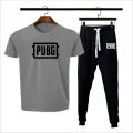Black pubg 2 pc Tshirt+trouser gymwear summer tracksuit for men & boys. 