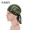 Farfi Pirate Hat Anti-pilling Cashew Print Bandana. 