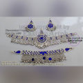 Afghan Blue Matha Patti Set - Afghani Jewelry Set In Blue - Premium Quality, Stylish And Ethnic - Elevate Your Look. 