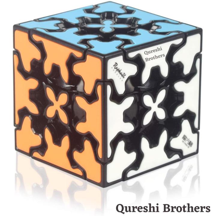 Qiyi Gear Rubiks cubes 3x3- Stickerless Three-Dimentional Structure  Magic Speed Cube Puzzle Toys (57mm), The Most Educational Toy to Effectively Improve Your Child's Concentration, responsiveness and Memory - Rubik's Cube