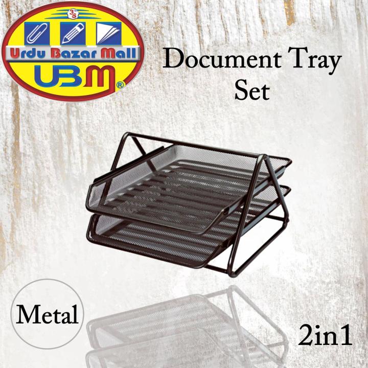 Metal Mesh File Rack, Metal Mesh Desk Organizer , Office Accessories, Office Desk Accessories, Office Desk Organizer , Office Table Accessories , 2- Tier File Tray, Desk Organizer, Desk Organizer, 2 Tier File Rack,  , Office Document Tray