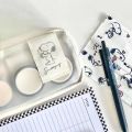 Cute Snoopy Pencil Case Double-layer Zipper Waterproof Pencil Bag Large Capacity Transparent Frosted Storage Bag Pen Box Stationery. 
