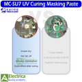 UV Mechanic Blue Color UV Curable Solder Past 10cc for BGA Circuit Βoard Soldering Protect Past  by Electrica. 