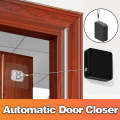 Portable Automatic Stainless Steel Door Closer Multifunctional Punch-Free Sensor Door Closer with Drawstring. 