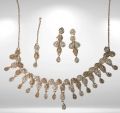 Beautiful Traditional Rose Gold Necklace Jewellery set. 