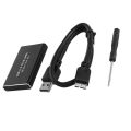MSATA to USB 3.0 SSD Enclosure External Hard Drive for 30x50mm 30x30mm MSATA SSD. 