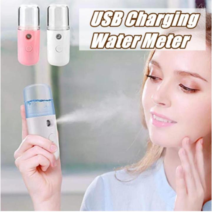 USB Mist Facial Sprayer Humidifier Rechargeable Nebulizer Face Steamer Moisturizing Beauty Instruments Face Skin Care Tool -  1Pc