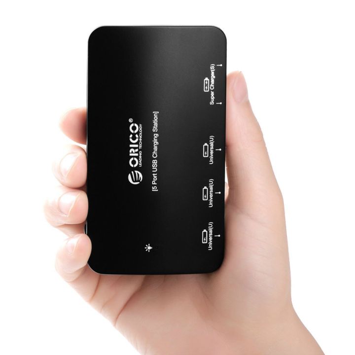 ORICO%205%20Port%20USB%20Hub%20Super%20Charger%20with%2012V%203A%20Power%20Adapter%20DCP-5U%20Black%20-%20Image%204
