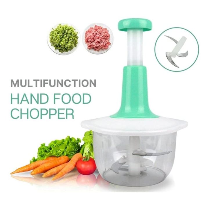 Stainless Steel Plastic Manual Speedy Hand Press Food Chopper Food Chopper