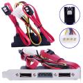 2 Ports eSATA Computers + 4 Pin Power Bracket Slot to 2X7P Locking Latch SATA Data Cable+ 4P Power Cable,0.3M/1FT. 