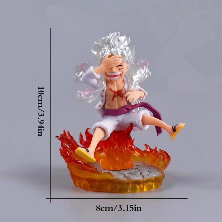 One Piece Figure Nika Luffy Gear 5 Q Version Action Figures Statue Anime Figurine Model Doll Decoration Collection Toys Gift